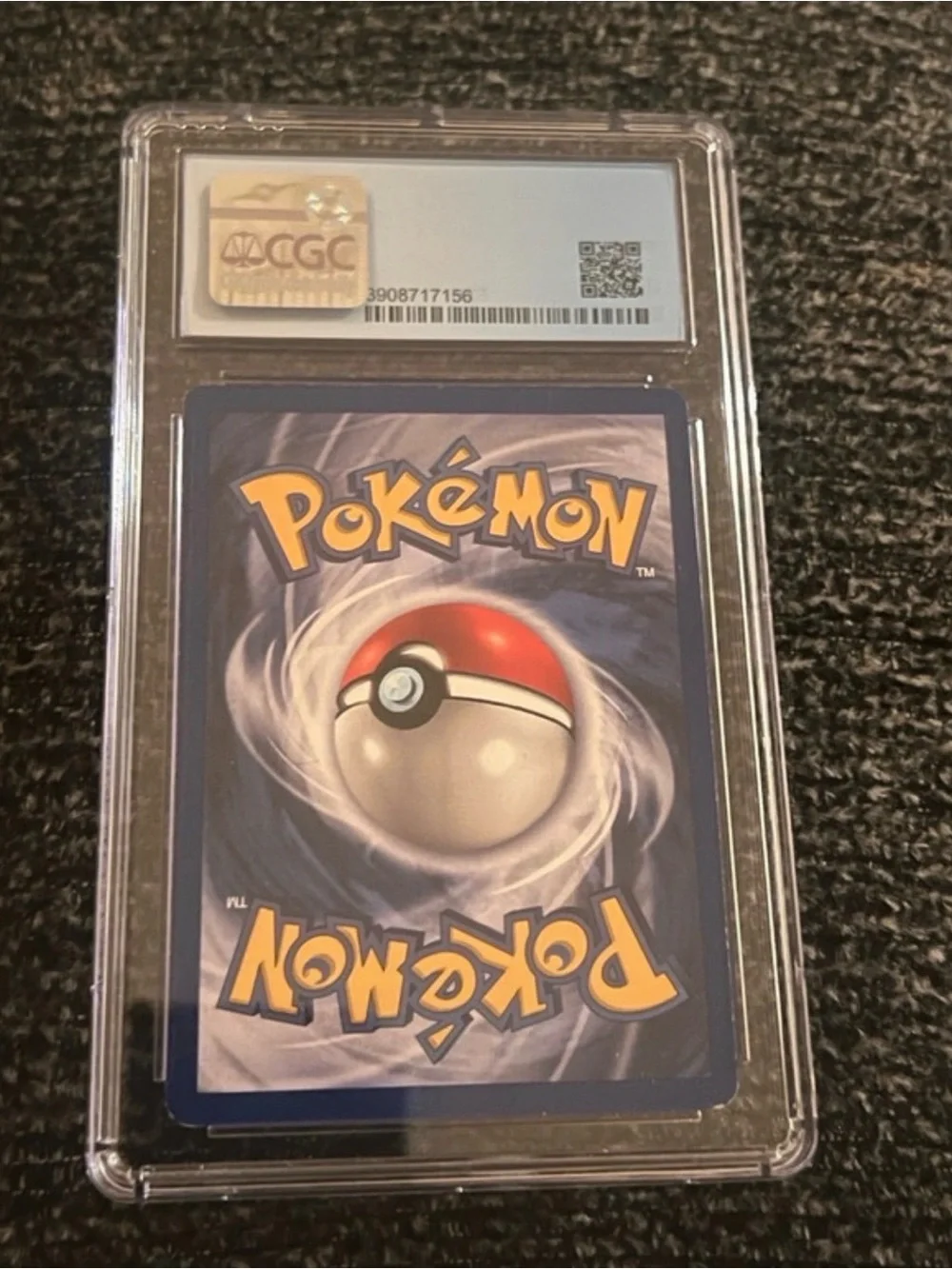 1999 Pokemon Base Shadowless Rattata Card - CGC 7 Blue Label